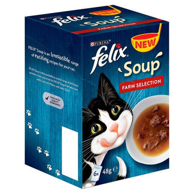 Felix Soup Strips Mixed Variety Farm Selection 6X48G - Ormskirk Pets
