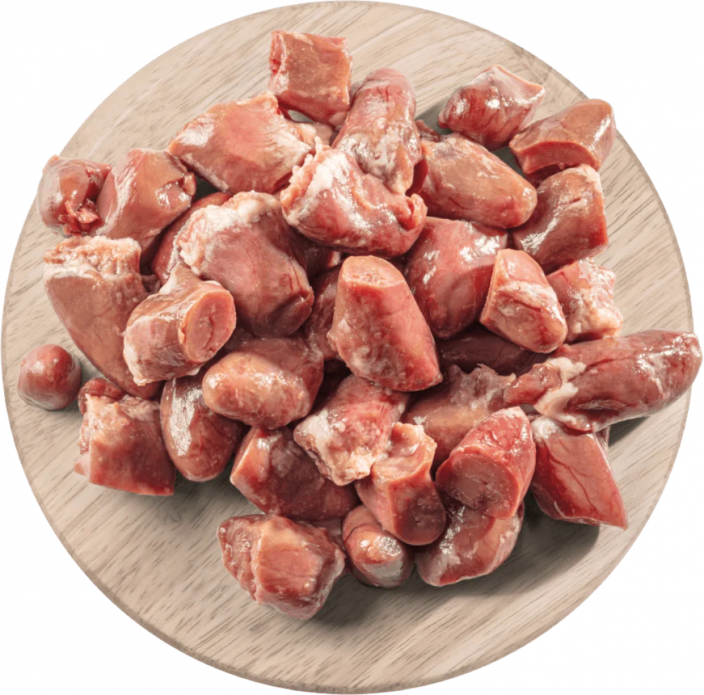 Natures Menu Natural Raw Poultry Hearts Chunks 1KG - Ormskirk Pets