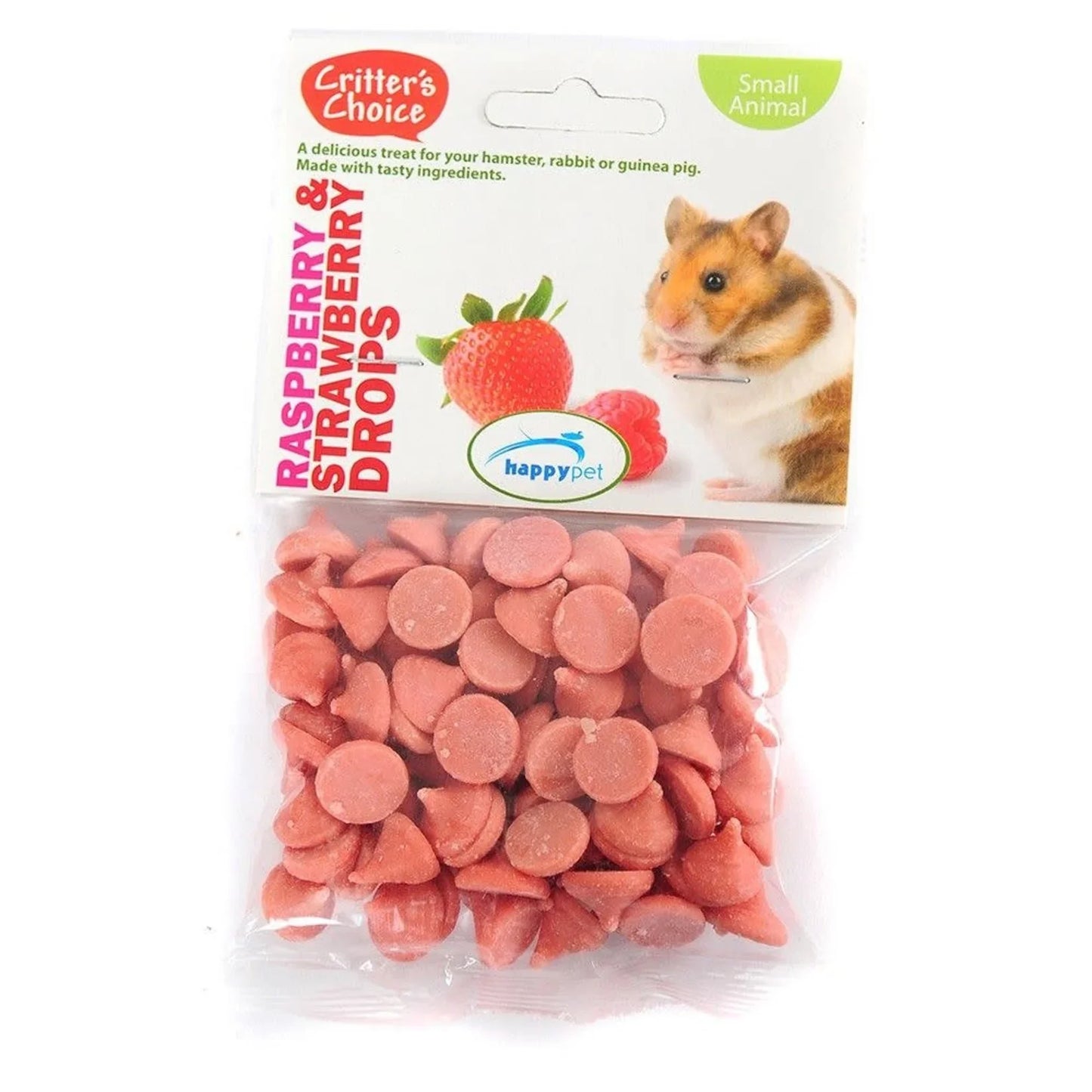 Critter's Choice - Raspberry & Strawberry Drop 75g