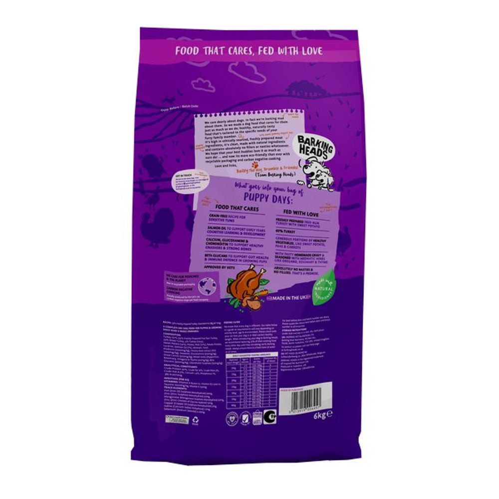 Barking Heads All Hounder Puppy Days Turkey, 6KG