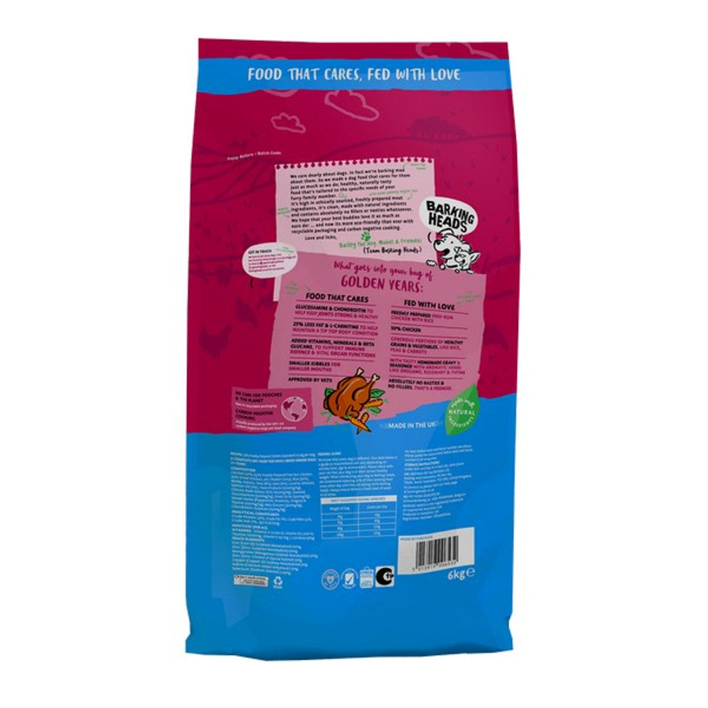 Barking Heads Little Paws Golden Years Chicken, 6kg