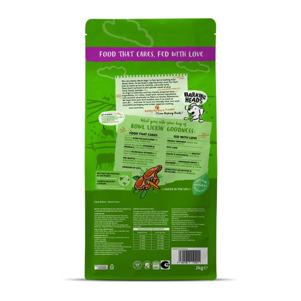 Barking Heads All Hounder Bowl Lickin' Goodness Lamb, 2KG