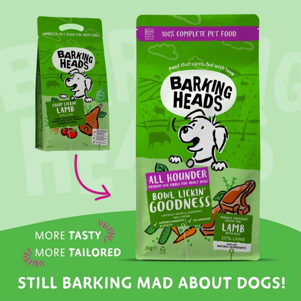 Barking Heads All Hounder Bowl Lickin' Goodness Lamb, 2KG