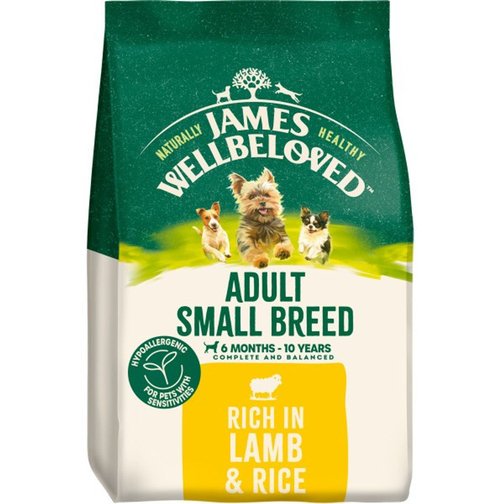 James Wellbeloved Dog Adult Small Breed Lamb & Rice 7.5kg
