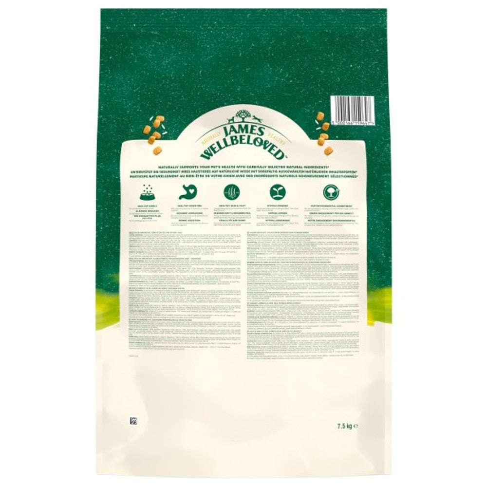 James Wellbeloved Dog Adult Small Breed Lamb & Rice 7.5kg