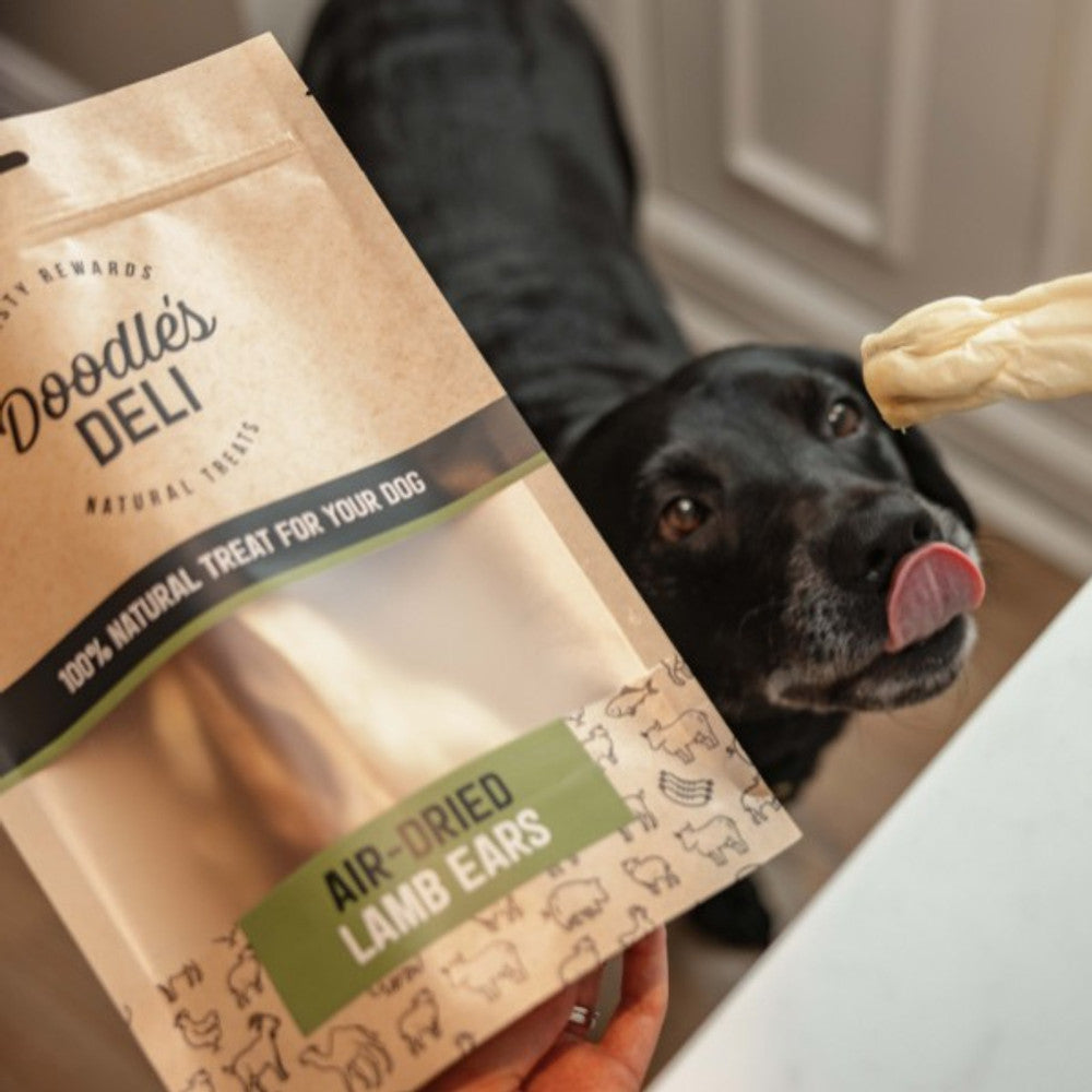 Doodles Deli Air Dried Lamb Ears without Hair 100g