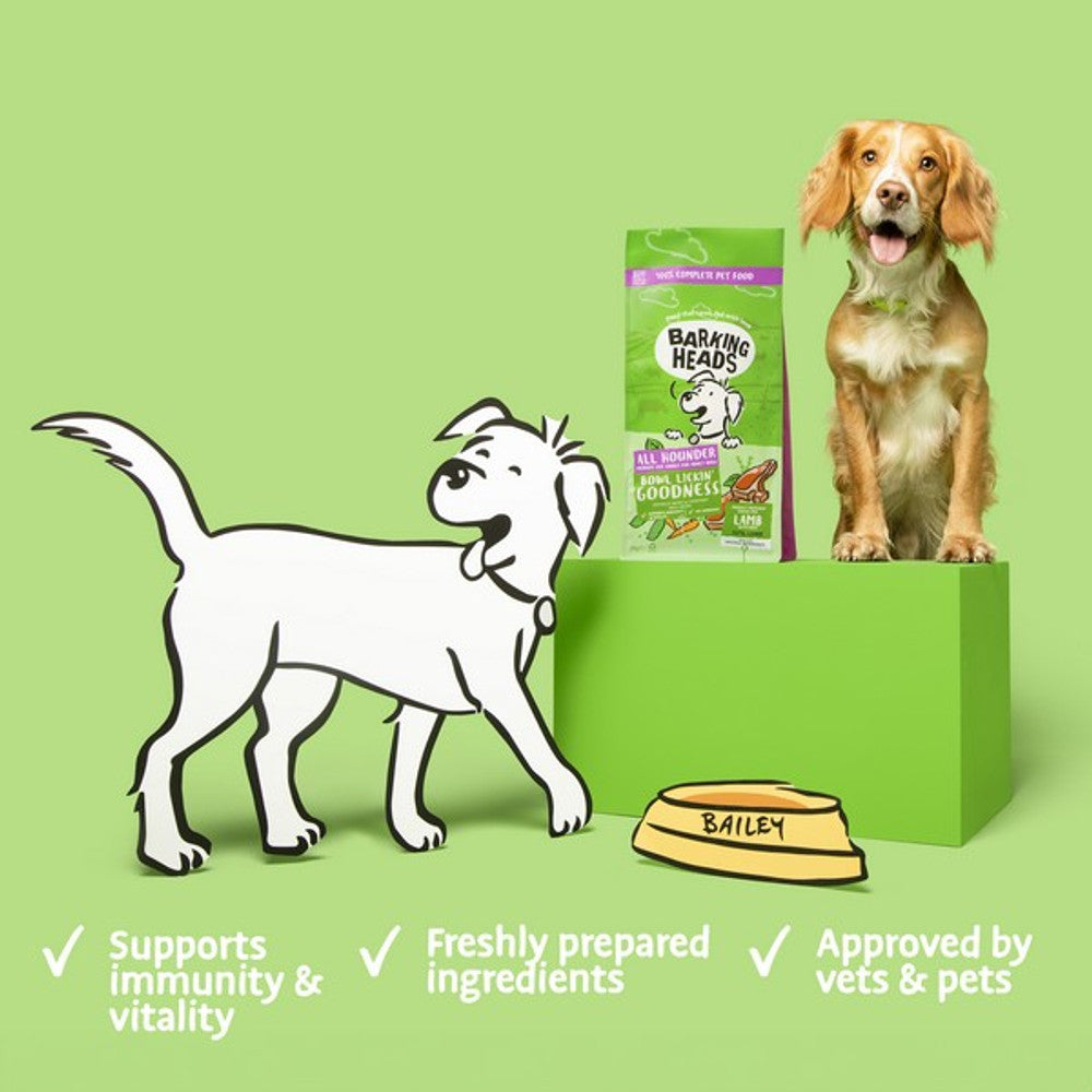 Barking Heads All Hounder Bowl Lickin' Goodness Lamb, 2KG