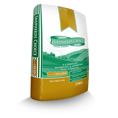 SHEPHERDS CHOICE  WORKING & SPORTING DOG  COMPLETE CHICKEN 15KG