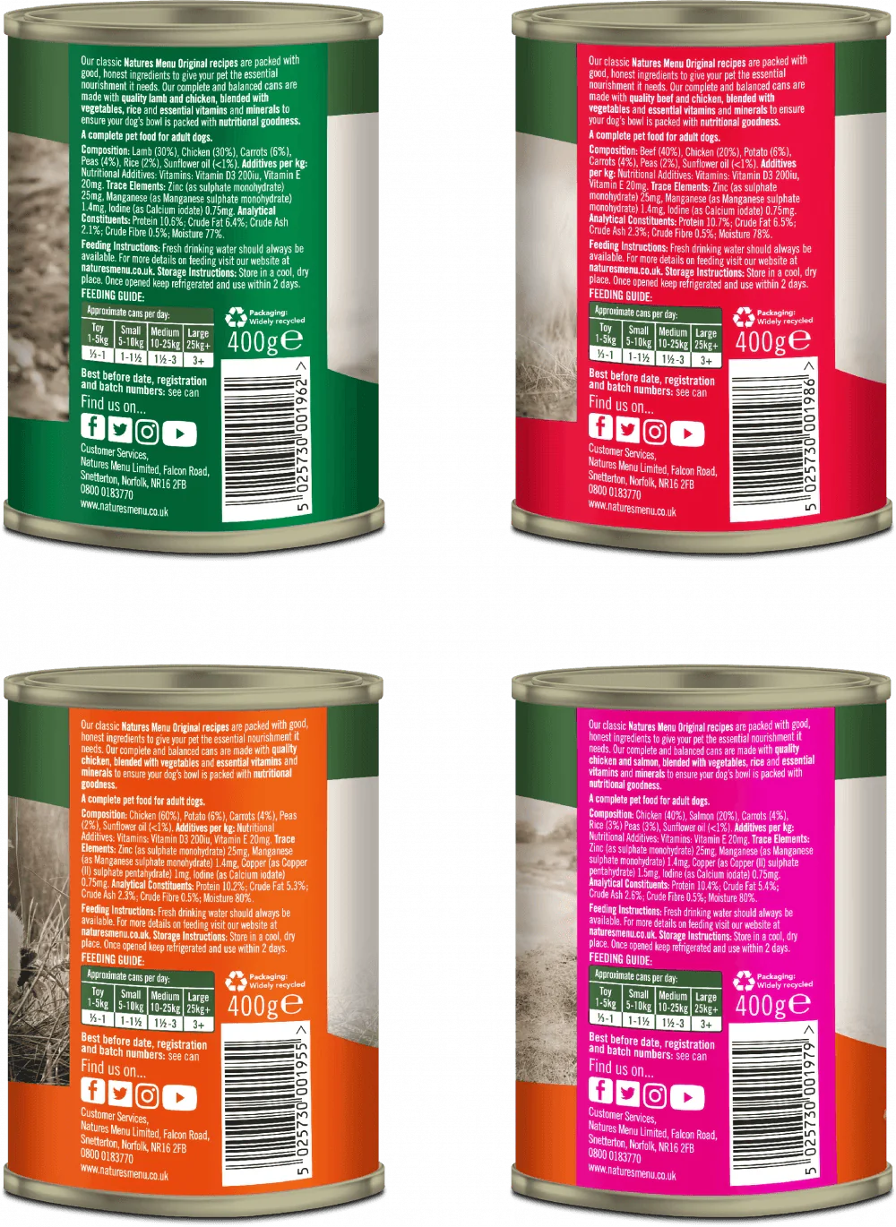 Natures Menu Multipack Dog Cans - 12 x 400g - Ormskirk Pets