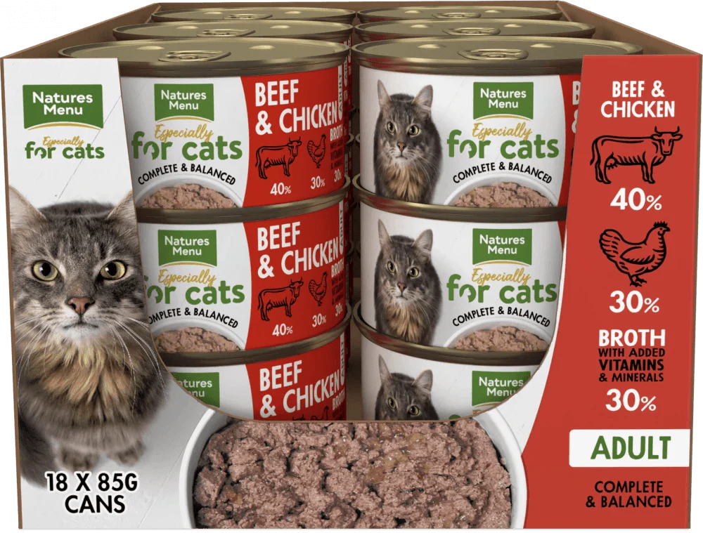 Natures Menu Especially For Cats Beef & Chicken 18x85g - Ormskirk Pets