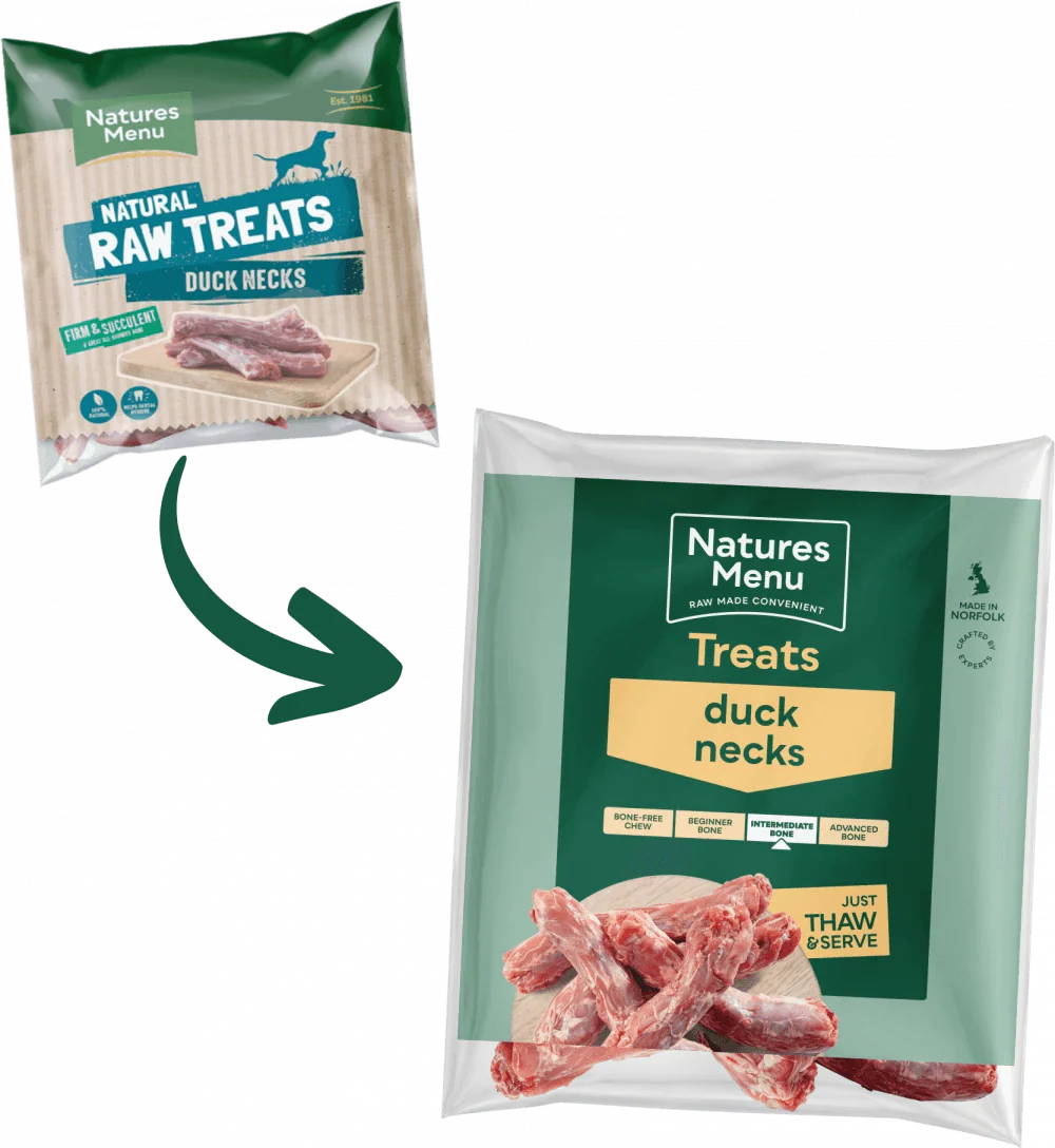 Natures Menu Natural Raw Duck Necks - Ormskirk Pets