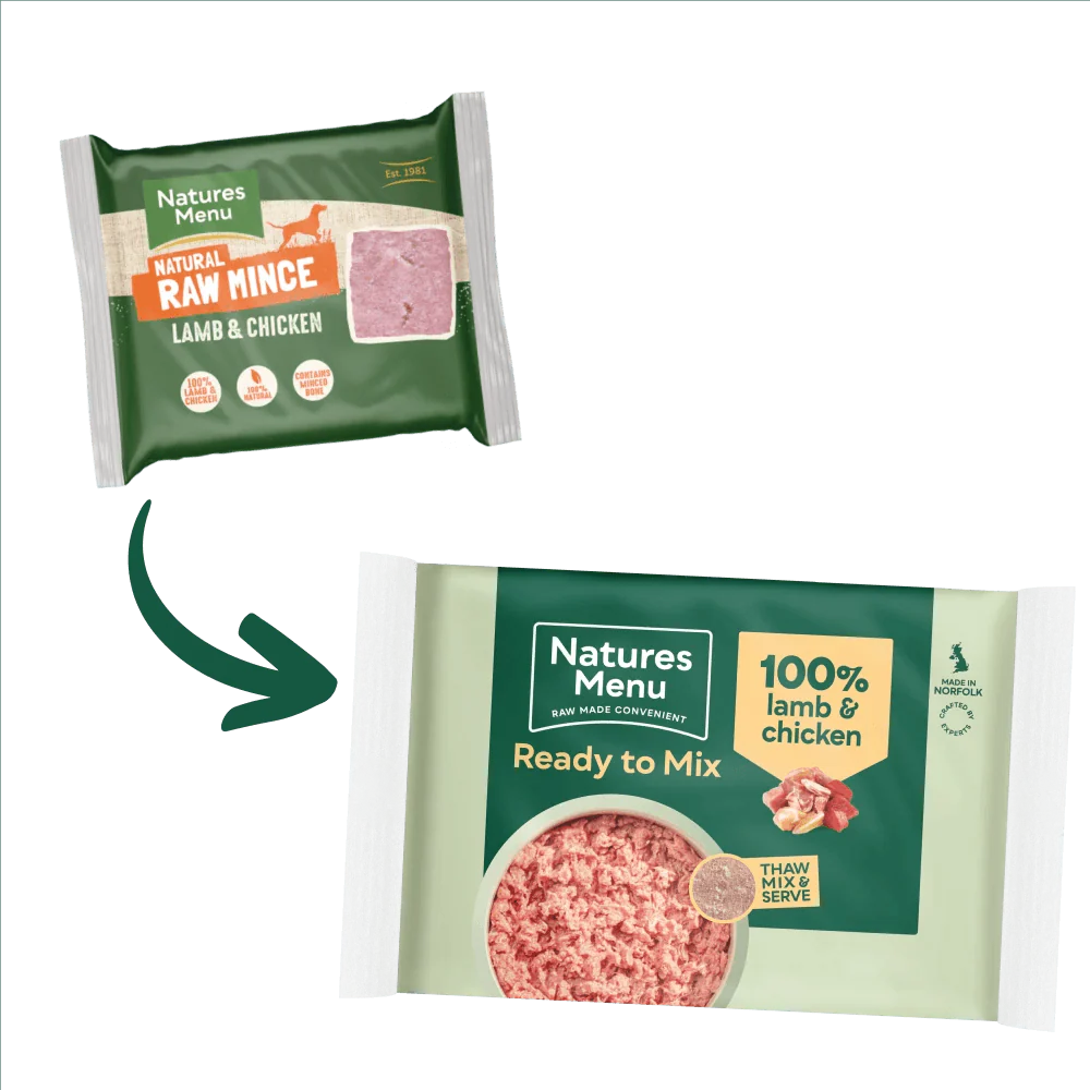 Natures Menu Just 100% Lamb and Chicken Mince 400g - Ormskirk Pets