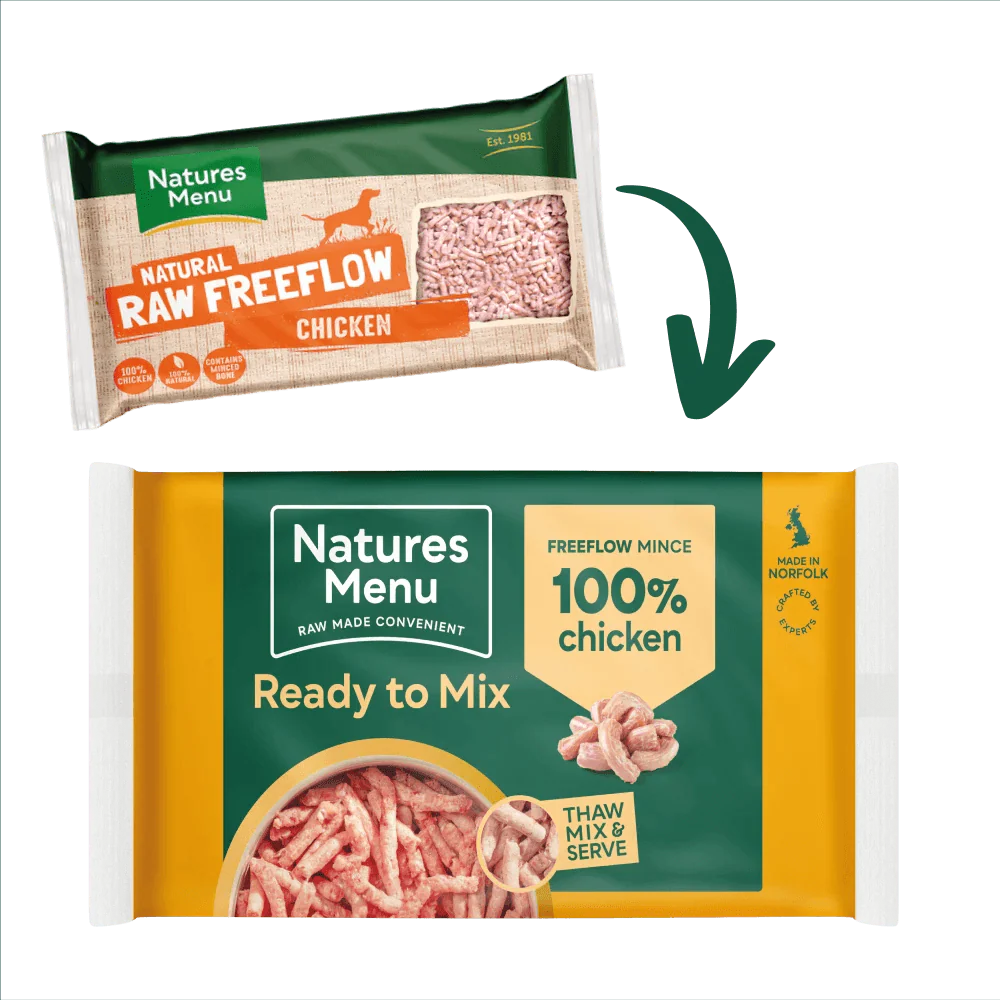 Natures Menu 100% Chicken Freeflow Mince for Adult Dogs 2kg - Ormskirk Pets