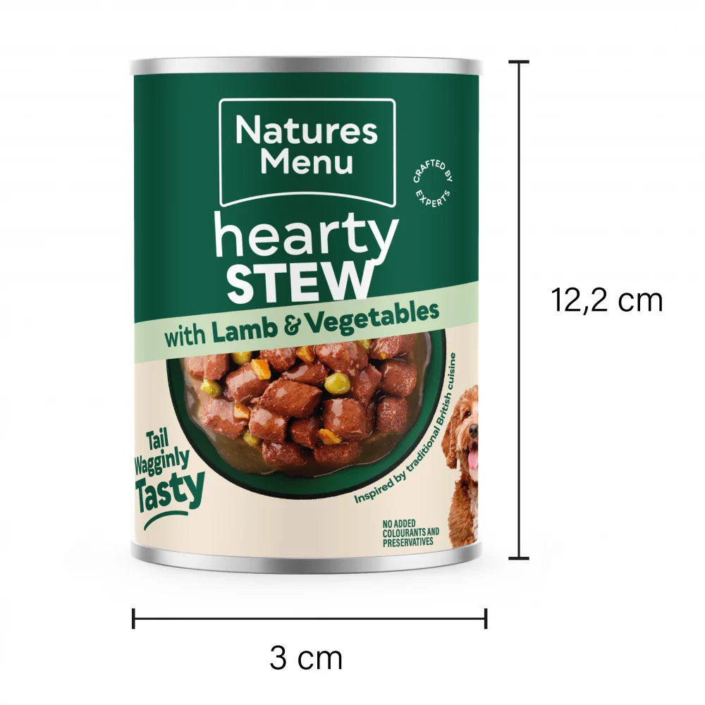 Natures Menu Cans Hearty Stews Lamb For Adult Dogs 12 x 415g