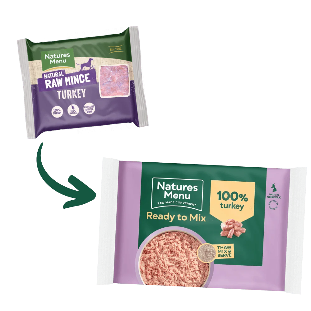 Natures Menu Just 100% Turkey Mince 400g - Ormskirk Pets