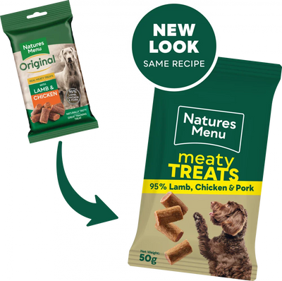 Natures Menu Meaty Treats For Adult Dog Chicken And Lamb 50G