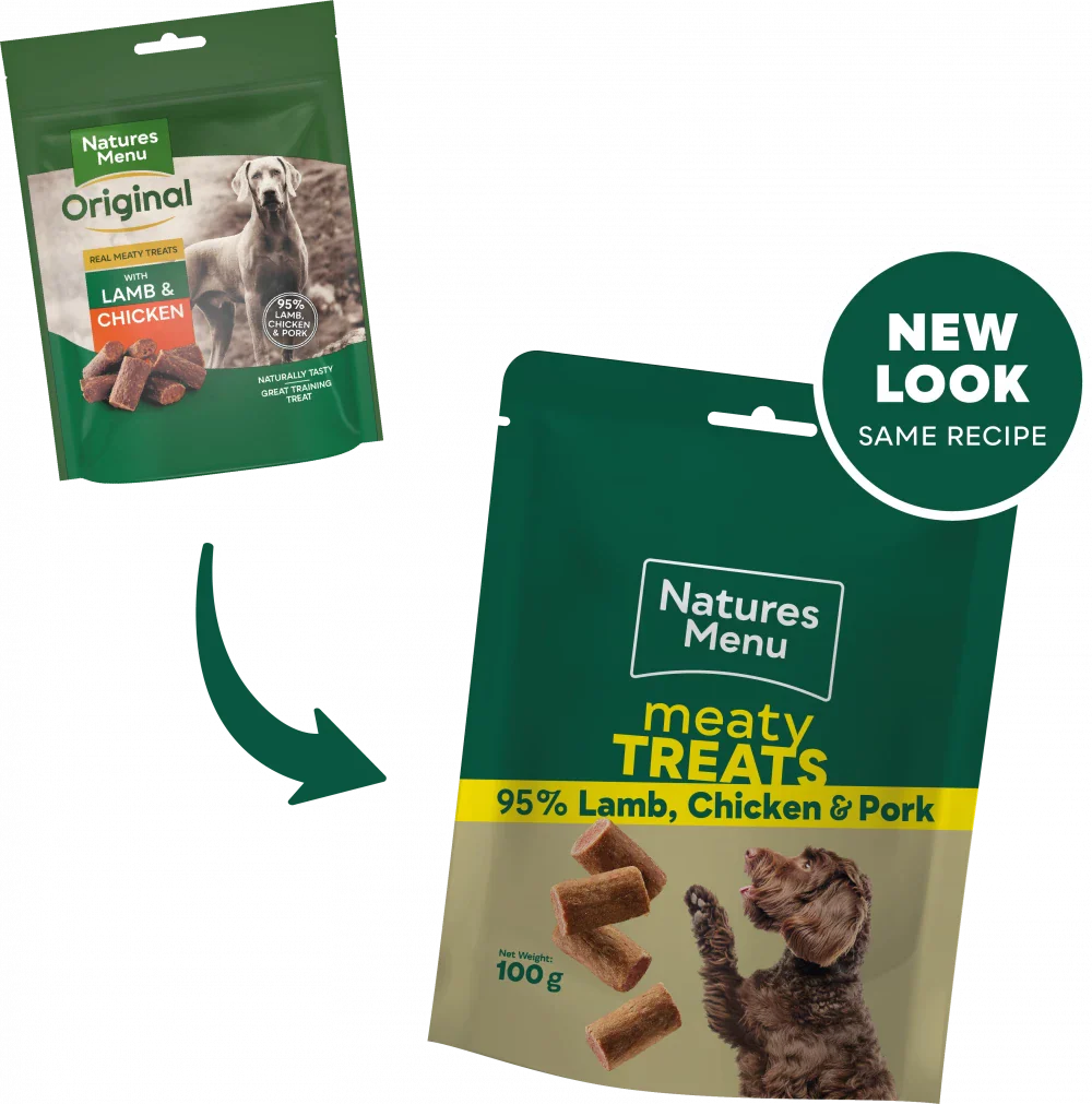 Natures Menu Treats For Adult Dogs Lamb And Chicken Meaty Treats 100G