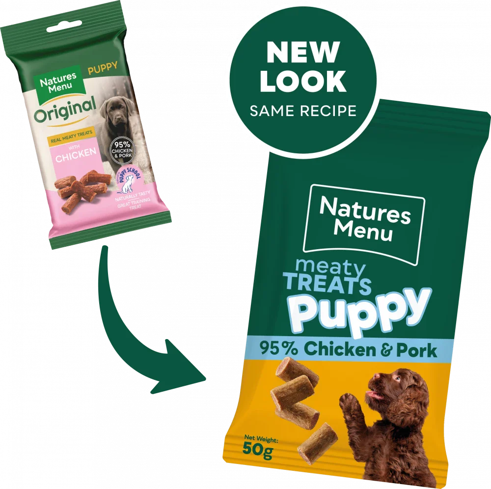 Natures Menu Meaty Treats For Puppy Chicken And Pork 50G