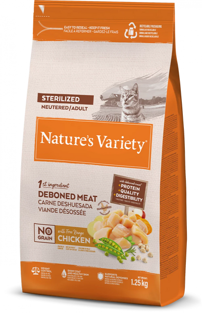 Natures Variety Adult Cat Selected Dry Free Range Chicken 1.25kg