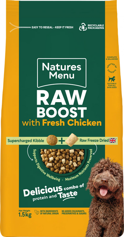 Natures Menu Raw Boost With Fresh Chicken For Adult Dogs