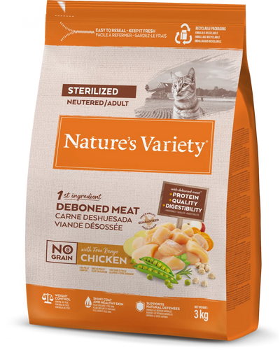 Natures Variety Adult Cat Selected Dry Free Range Chicken 3kg