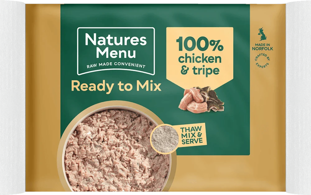 Natures Menu Just 100% Chicken and Tripe Mince 400g - Ormskirk Pets