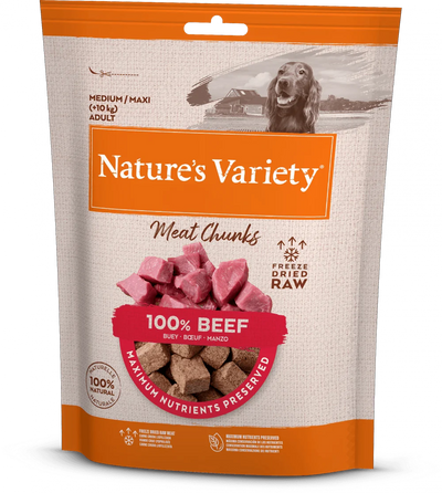 Natures Variety 100% Beef Chunks 50g - Ormskirk Pets