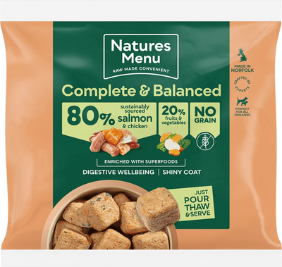 Natures Menu Country Hunter 80/20 Salmon and Chicken Nuggets with Superfoods 1kg - Ormskirk Pets