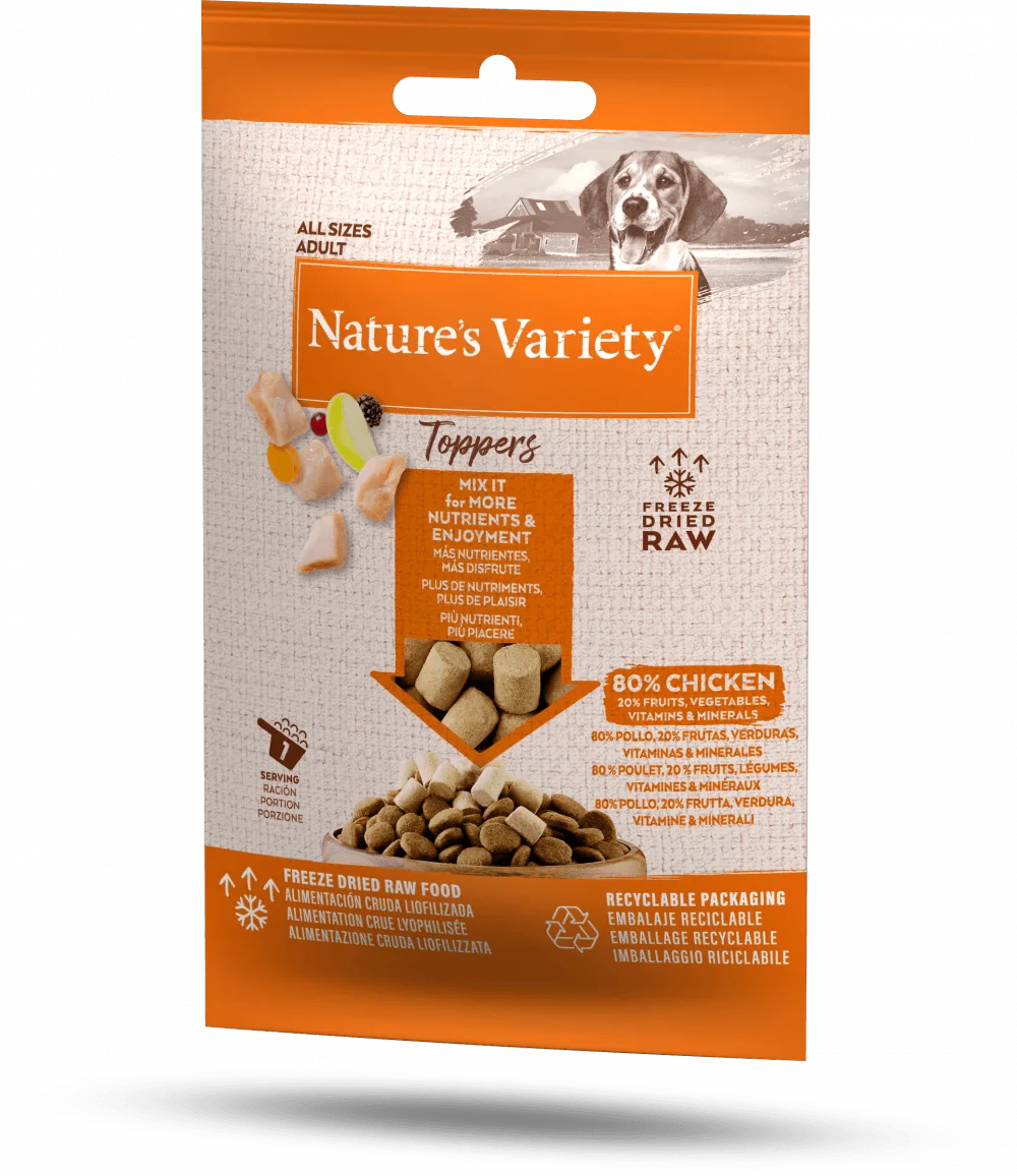Natures Variety Freeze Dried Chicken Toppers 15g - Ormskirk Pets