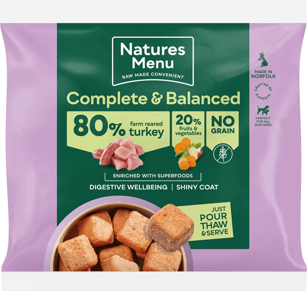 Natures Menu Country Hunter 80/20 Turkey Nuggets with Superfoods 1kg - Ormskirk Pets