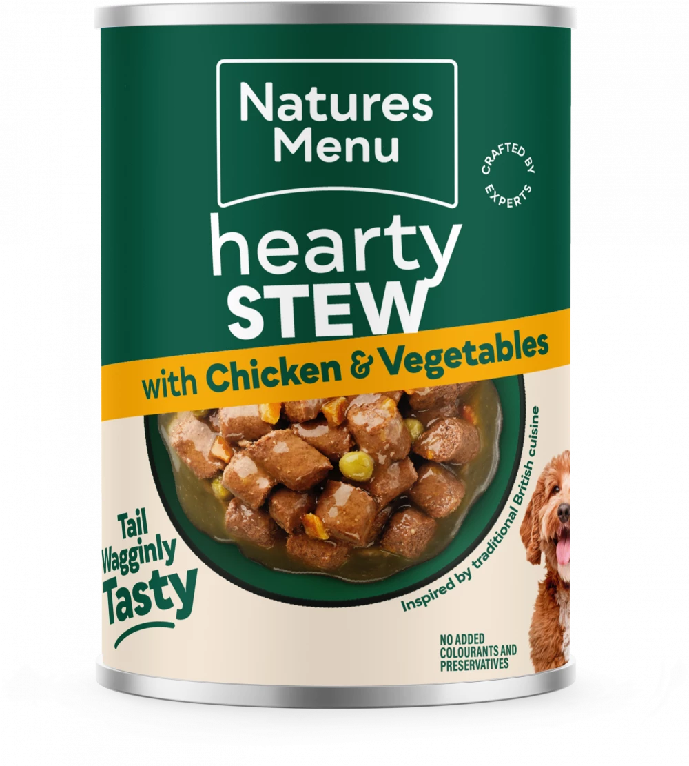 Natures Menu Cans Hearty Stews Chicken & Vegetables For Adult Dogs 12 x 415g