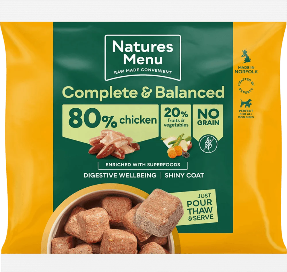 Natures Menu Country Hunter 80/20 Chicken Nuggets with Superfoods 1kg - Ormskirk Pets