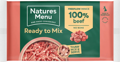 Natures Menu 100% Beef Freeflow Mince for Adult Dogs 2kg - Ormskirk Pets