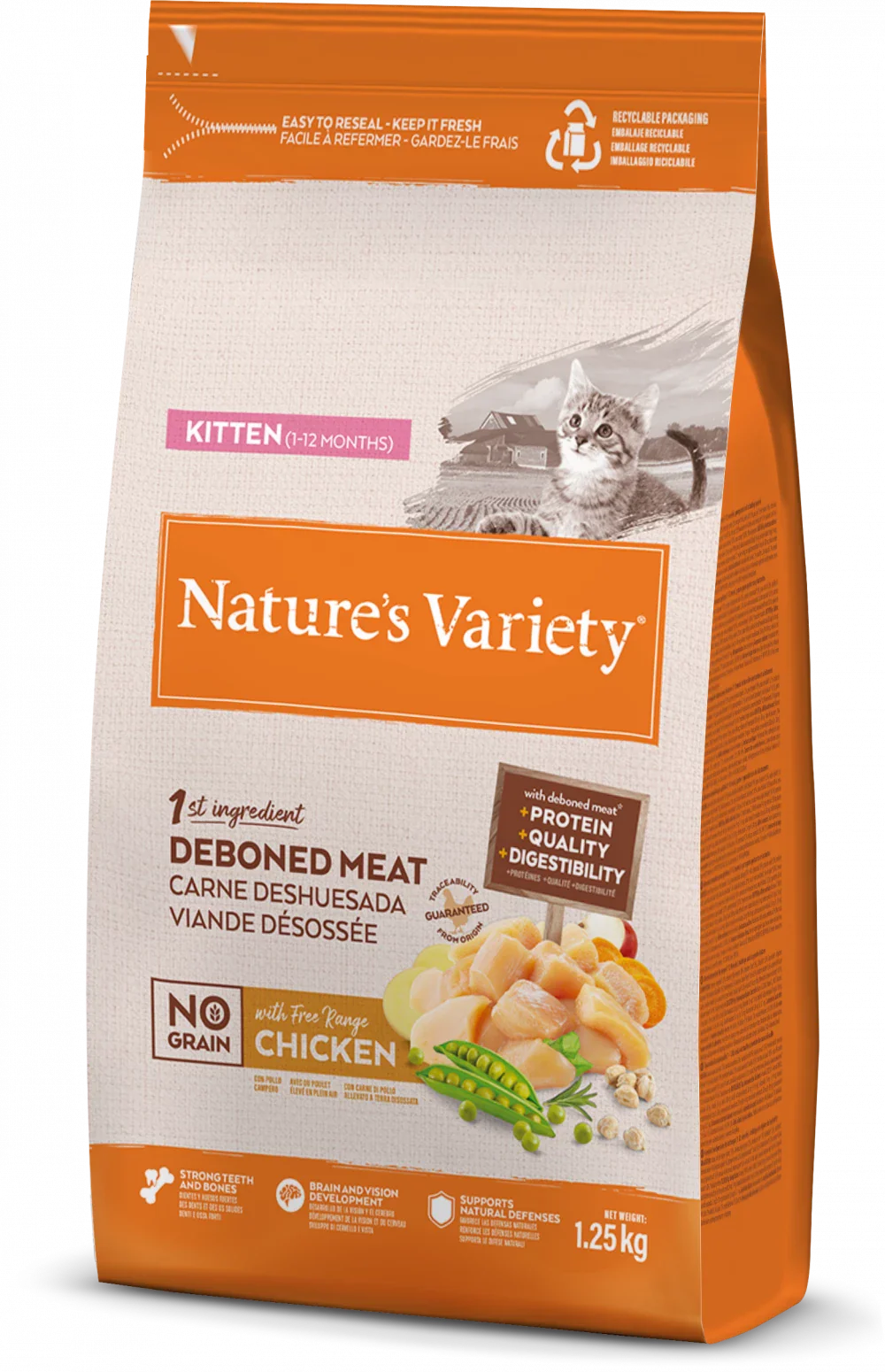 Natures Variety Kitten Selected Free Range Chicken 1.25kg