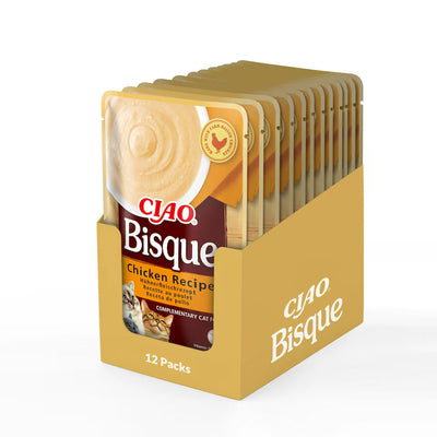 CIAO Bisque Chicken Recipe Cat Wet Pouches 40gx12